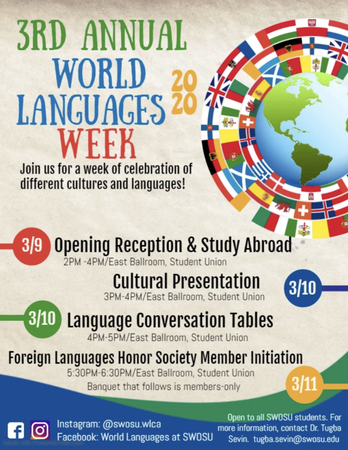 SWOSU students celebrate World Languages Week