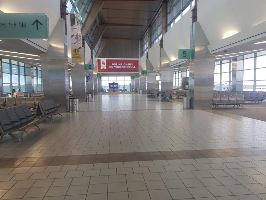 emtpy airport Oklahoma City