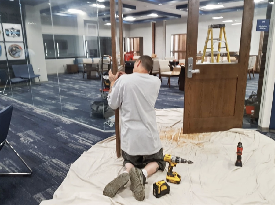 Second floor renovation of SWOSUs Al Harris Library almost completed