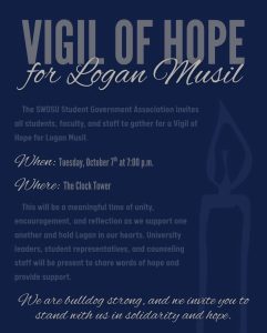 SWOSU SGA Hosting Vigil of Hope for Missing Student
