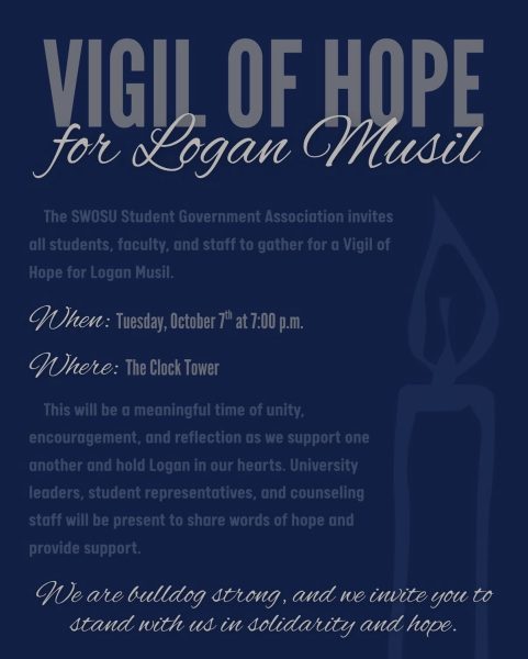 SWOSU SGA Hosting Vigil of Hope for Missing Student