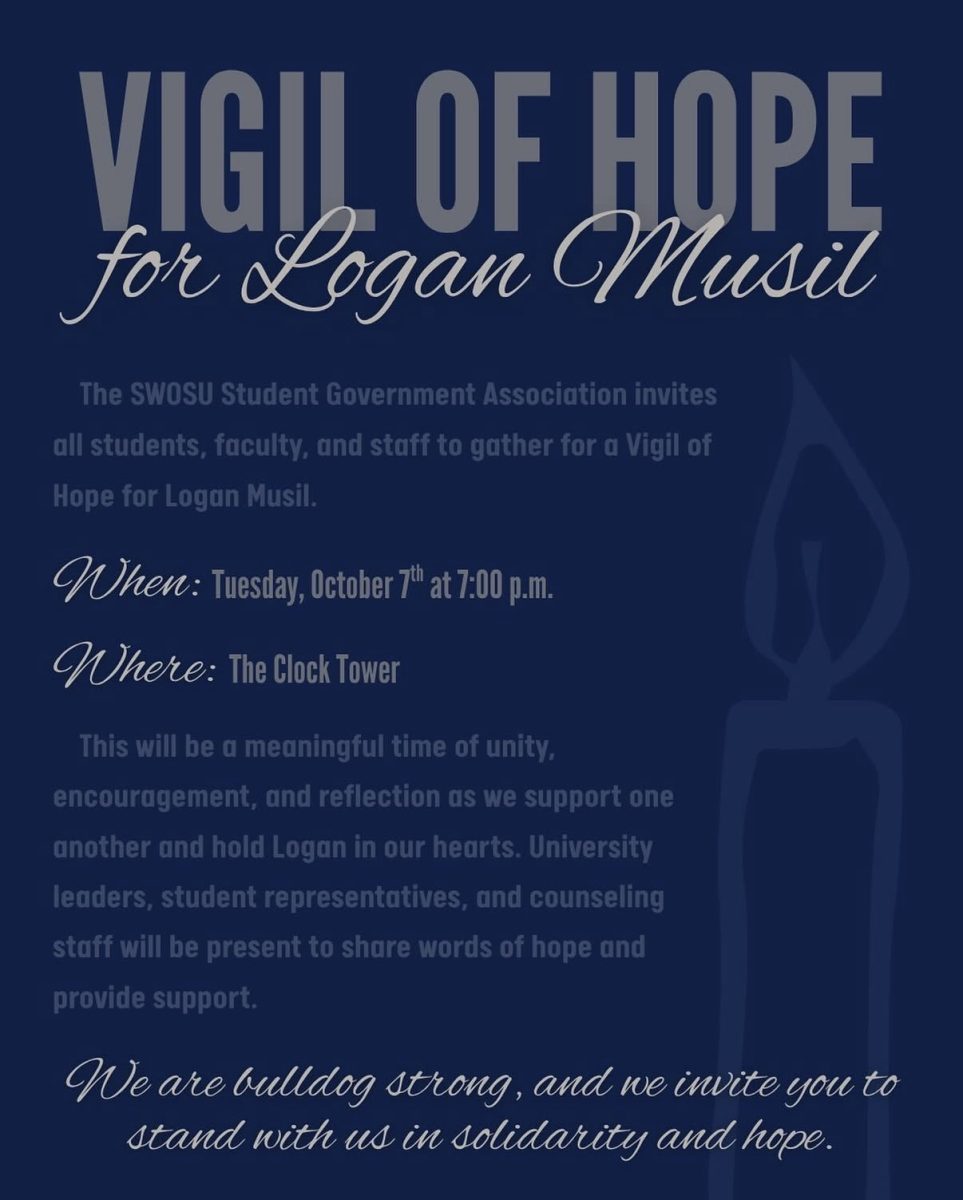 SWOSU SGA Hosting Vigil of Hope for Missing Student